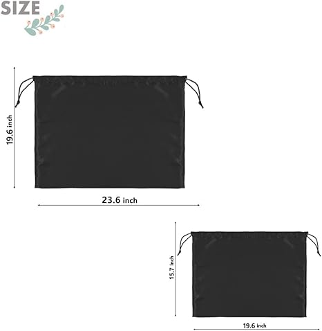 2 Pack Dust Bags for Handbags Silk Dust Cover Bag for Handbags Purses Shoes, Dustproof Drawstring Bag Travel Storage Pouch