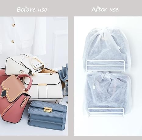 30 eco-friendly travel shoe bag storage bags, non-woven breathable dust-proof bag with rope, suitable for storing shoes and bags, isolate dust and keep shoes and bags clean and tidy. (15.7inX19.68in)
