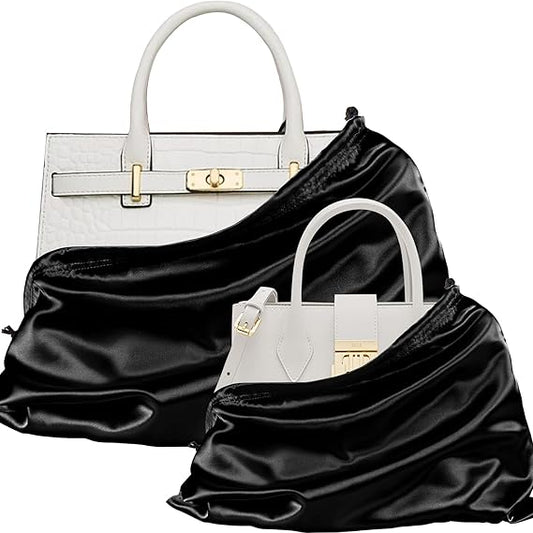 2 Pcs Satin Dust Bags for Handbags