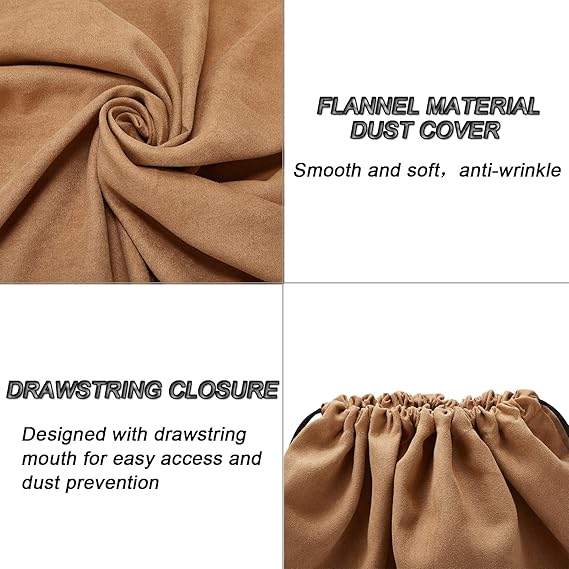 Dustproof Storage Bags with Drawstring Closure, 2-Piece Set – Multi-Purpose Protective Pouches for Handbags, Purses, Shoes, and Boots