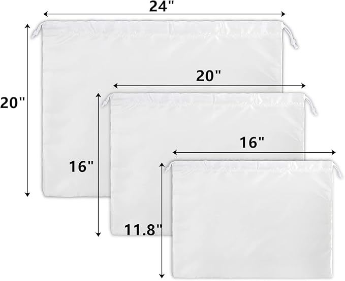 9 Pack Dust Cover Storage Bags, Purse Dust Bags with Drawstring, Large Silk Cloth Travel Storage Pouch for Handbags Shoulder Bags Purses Shoes Luggage