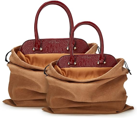 Dustproof Storage Bags with Drawstring Closure, 2-Piece Set – Multi-Purpose Protective Pouches for Handbags, Purses, Shoes, and Boots