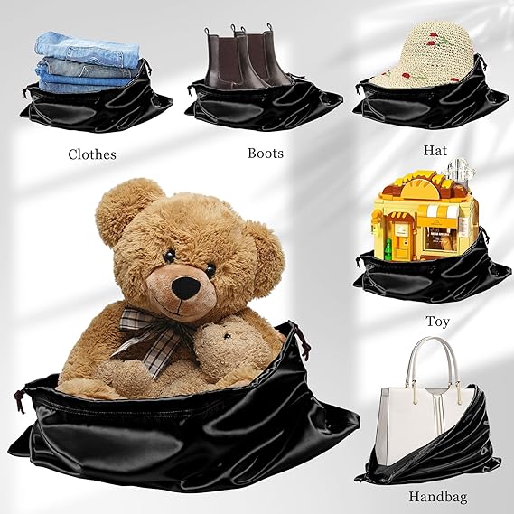 2 Pcs Satin Dust Bags for Handbags